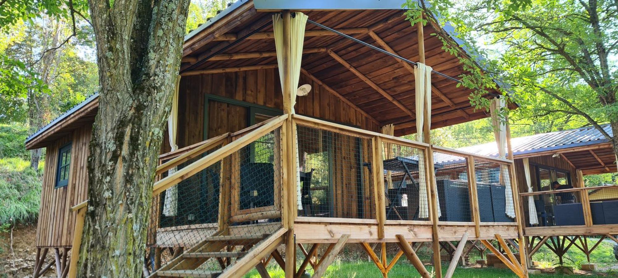 Camping Le Gallo Romain Barbieres Eksteriør billede